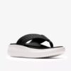 Chanclas Solevana Post negras para mujer