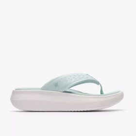 Chanclas Solevana Post para mujer en verde espuma de mar
