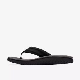 Chanclas Wesley Surf de cuero negro para hombre