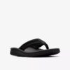 Chanclas Wesley Surf de cuero negro para hombre Chanclas Wesley Surf de cuero negro para hombre