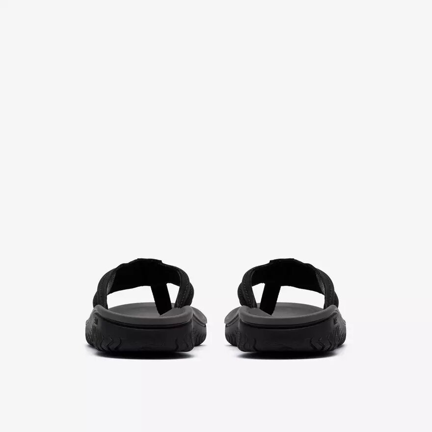 Chanclas Wesley Surf de cuero negro para hombre Chanclas Wesley Surf de cuero negro para hombre