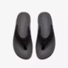 Chanclas Wesley Surf de cuero negro para hombre Chanclas Wesley Surf de cuero negro para hombre