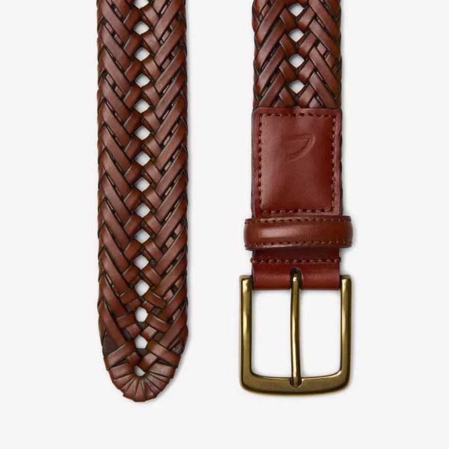 Cinturón de cuero trenzado para hombre Cinturón de cuero trenzado para hombre