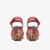 Cuñas «Chicly Floral» con estampado rojo para mujer Cuñas «Chicly Floral» con estampado rojo para mujer