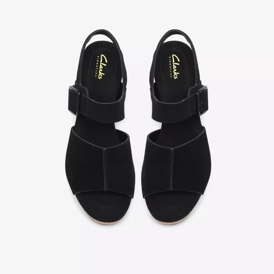 Cuñas de ante negro «Sabina Dream» para mujer Cuñas de ante negro «Sabina Dream» para mujer