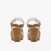 Cuñas de cuero blanco estilo «Rose» para mujer Cuñas de cuero blanco estilo «Rose» para mujer