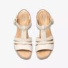 Cuñas de cuero color crema Seannah Madi para mujer Cuñas de cuero color crema Seannah Madi para mujer