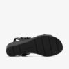 Cuñas de cuero negro Kacha Twist para mujer Cuñas de cuero negro Kacha Twist para mujer