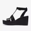 Cuñas de cuero negro Sabina Hope para mujer Cuñas de cuero negro Sabina Hope para mujer