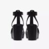 Cuñas de cuero negro Sabina Hope para mujer Cuñas de cuero negro Sabina Hope para mujer