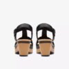 Cuñas de cuero negro Seannah Madi para mujer Cuñas de cuero negro Seannah Madi para mujer