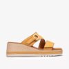 Cuñas de nubuck amarillas Kidiki Cove para mujer