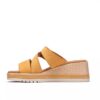 Cuñas de nubuck amarillas Kidiki Cove para mujer