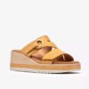 Cuñas de nubuck amarillas Kidiki Cove para mujer