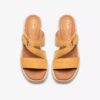 Cuñas de nubuck amarillas Kidiki Cove para mujer