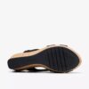 Cuñas de nubuck negro estilo «Rose» para mujer