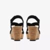 Cuñas de nubuck negro estilo «Rose» para mujer