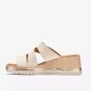Cuñas de piel color crema Kidiki Cove para mujer