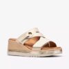 Cuñas de piel color crema Kidiki Cove para mujer