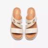 Cuñas de piel color crema Kidiki Cove para mujer