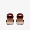 Cuñas de piel naranja quemado Diaz Cross para mujer Cuñas de piel naranja quemado Diaz Cross para mujer