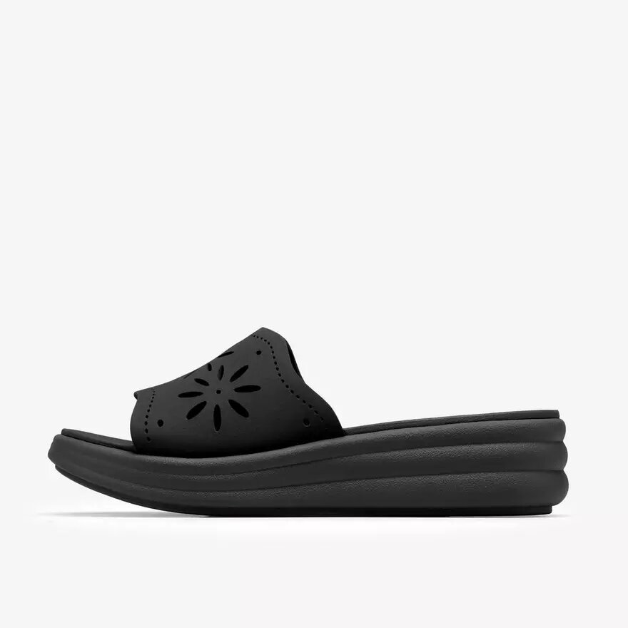 Cuñas Drift Floral negras para mujer Cuñas Drift Floral negras para mujer