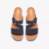 Cuñas Kidiki Cove para mujer, en nubuck azul marino