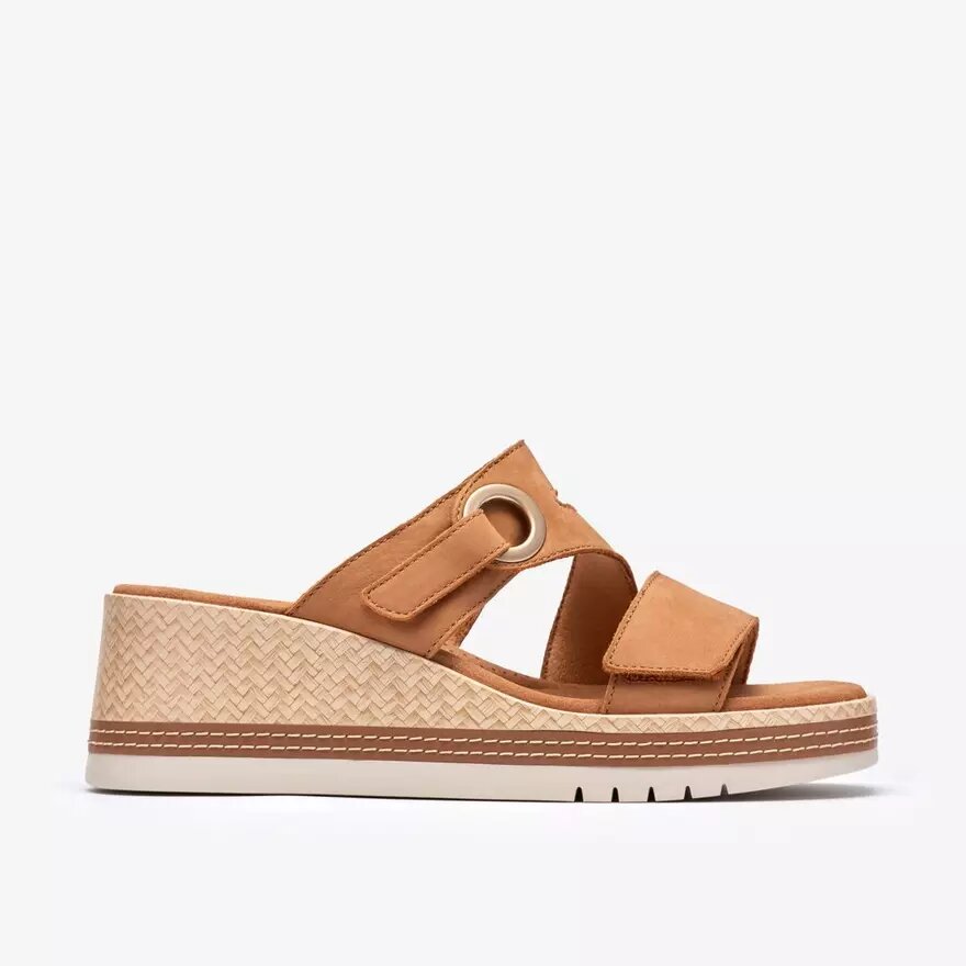 Cuñas Kidiki Cove para mujer, en nubuck color tostado Cuñas Kidiki Cove para mujer, en nubuck color tostado
