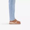 Cuñas Kidiki Cove para mujer, en nubuck color tostado Cuñas Kidiki Cove para mujer, en nubuck color tostado