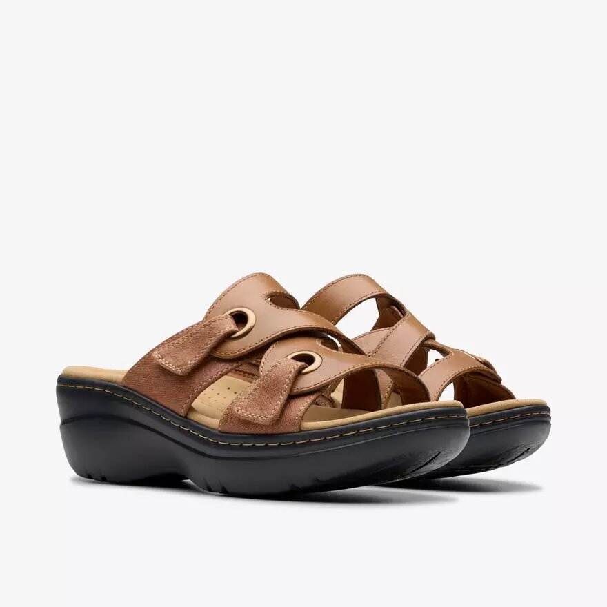 Cuñas Merliah2 Cove de piel color tostado para mujer Cuñas Merliah2 Cove de piel color tostado para mujer
