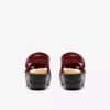 Cuñas Merliah2 para mujer en piel rojo rubí
