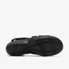 Cuñas Merliah2 Ruby de cuero negro para mujer