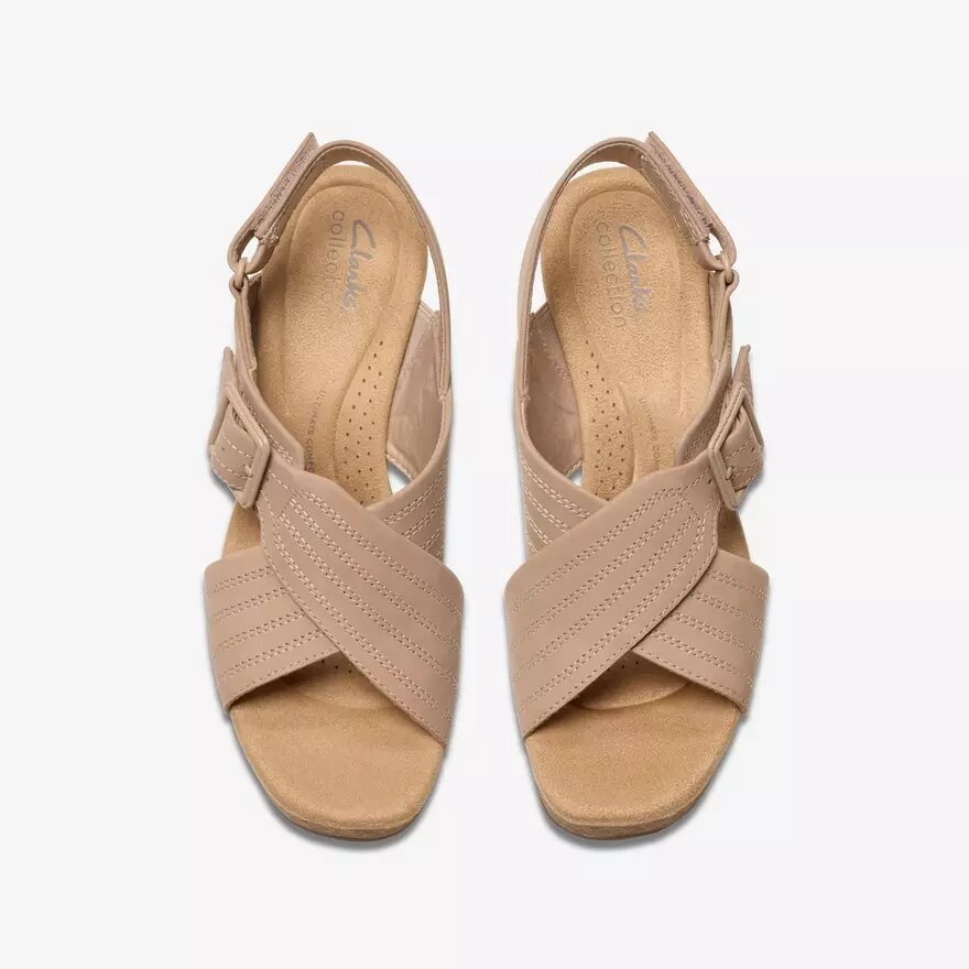 Cuñas Nerisa West de nubuck arena para mujer Cuñas Nerisa West de nubuck arena para mujer