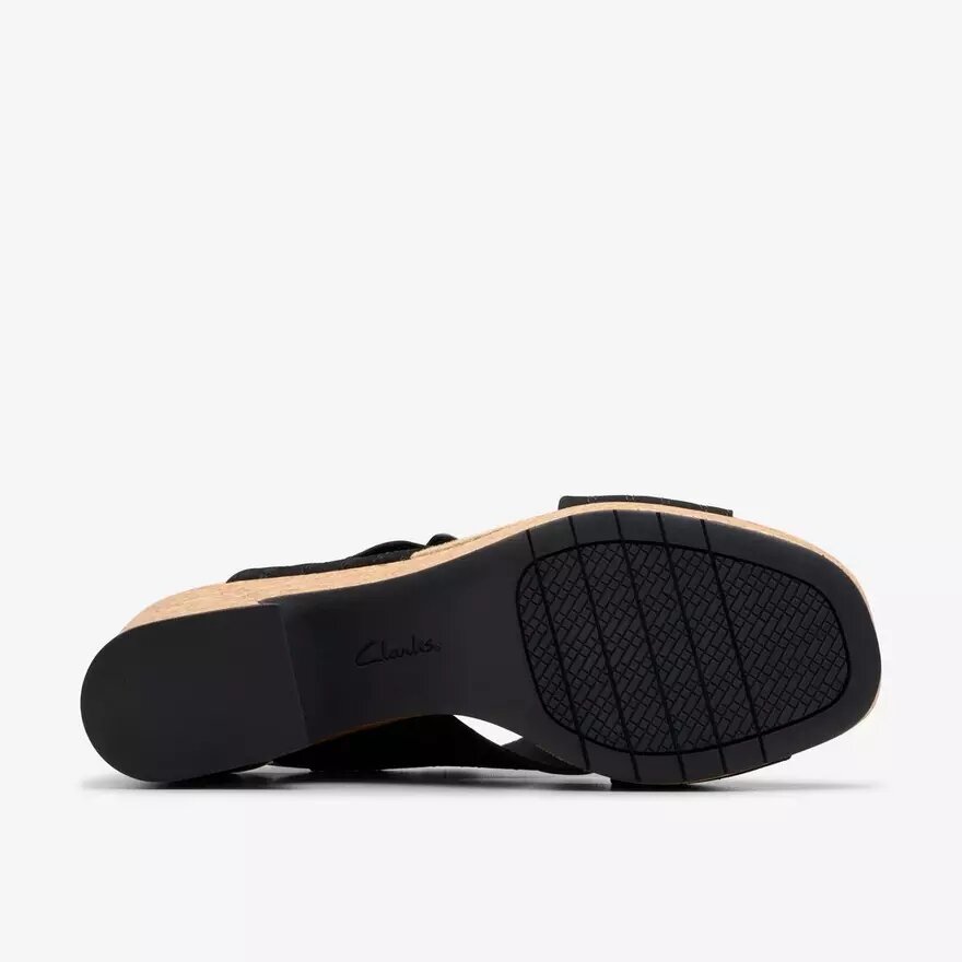 Cuñas Nerisa West de nubuck negro para mujer Cuñas Nerisa West de nubuck negro para mujer