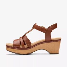 Cuñas Seannah Madi en color tostado para mujer