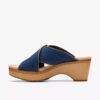 Cuñas Seannah Nora en denim oscuro para mujer Cuñas Seannah Nora en denim oscuro para mujer