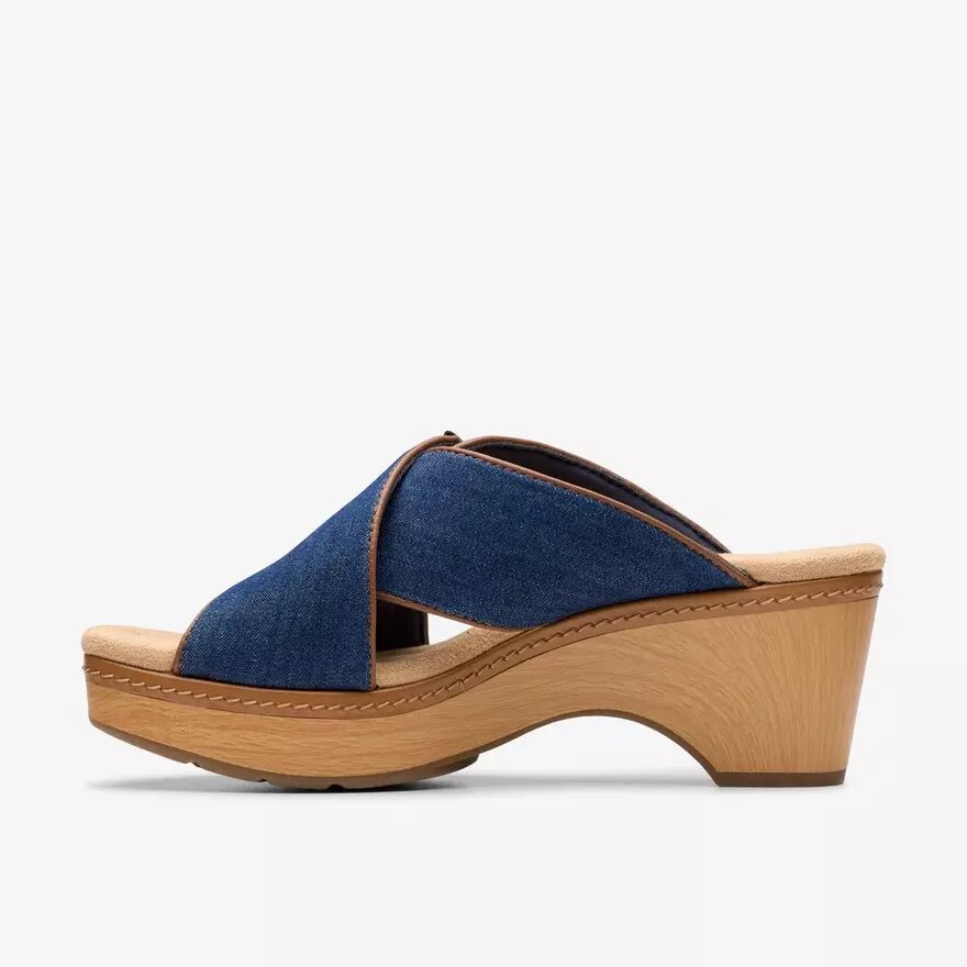 Cuñas Seannah Nora en denim oscuro para mujer Cuñas Seannah Nora en denim oscuro para mujer