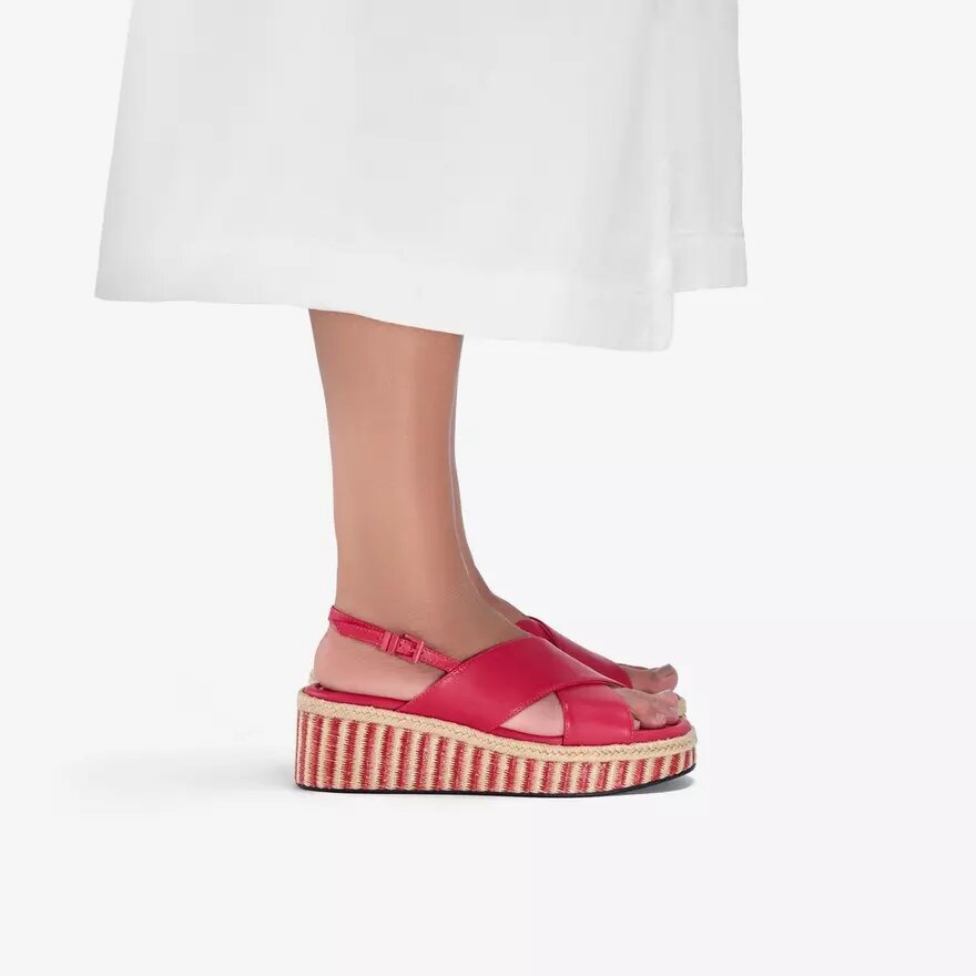 Cuñas Tessiah Cross2 rosa para mujer Cuñas Tessiah Cross2 rosa para mujer