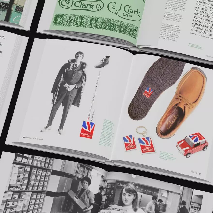 De Somerset al mundo: clarks, un libro de historia visual 1825–2025 De Somerset al mundo: clarks, un libro de historia visual 1825–2025
