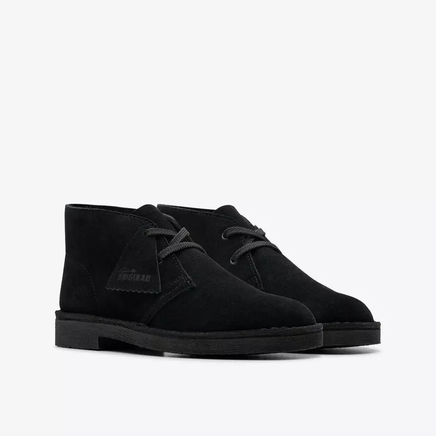 Desert Boots para niño, botines de ante negro para mayores, EE. UU. Desert Boots para niño, botines de ante negro para mayores, EE. UU.