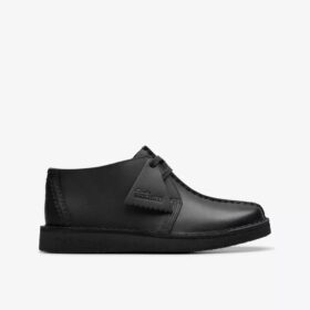 Desert Trek Desert Boot para niños mayores, de piel negra