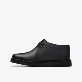 Desert Trek Desert Boot para niños mayores, de piel negra