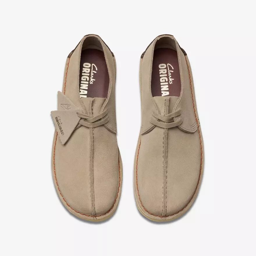 Desert Trek para mujer, ante color arena, sin detalles Desert Trek para mujer, ante color arena, sin detalles