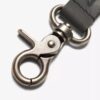 Llaveros de cuero engrasado para hombre, carteras negras Llaveros de cuero engrasado para hombre, carteras negras