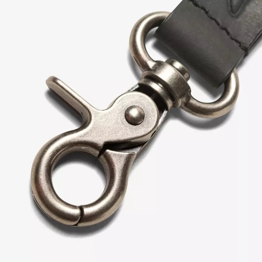 Llaveros de cuero engrasado para hombre, carteras negras Llaveros de cuero engrasado para hombre, carteras negras