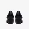 Merceditas de cuero negro Shaya Jane para mujer