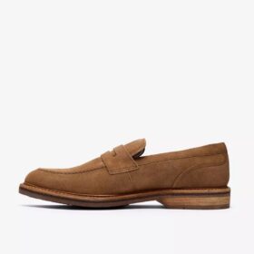 Mocasines Aldwin Step de ante color tostado para hombre