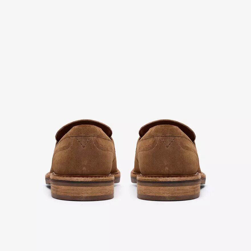 Mocasines Aldwin Step de ante color tostado para hombre Mocasines Aldwin Step de ante color tostado para hombre