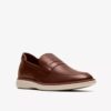 Mocasines Brantin para hombre de piel color tostado