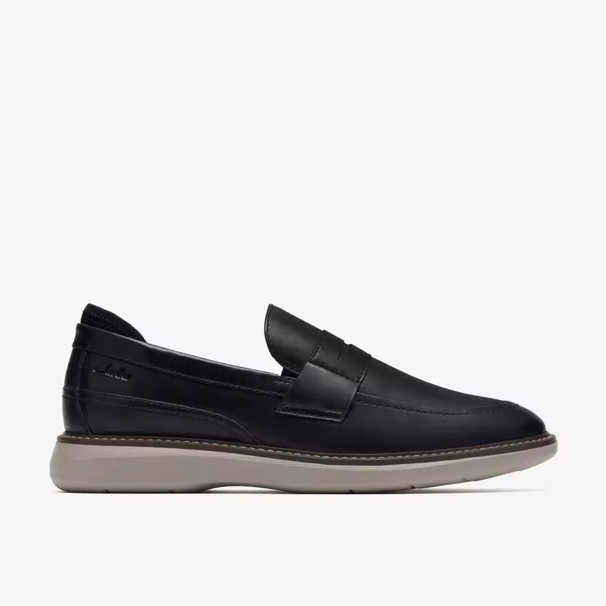 Mocasines Brantin para hombre de piel negra Mocasines Brantin para hombre de piel negra